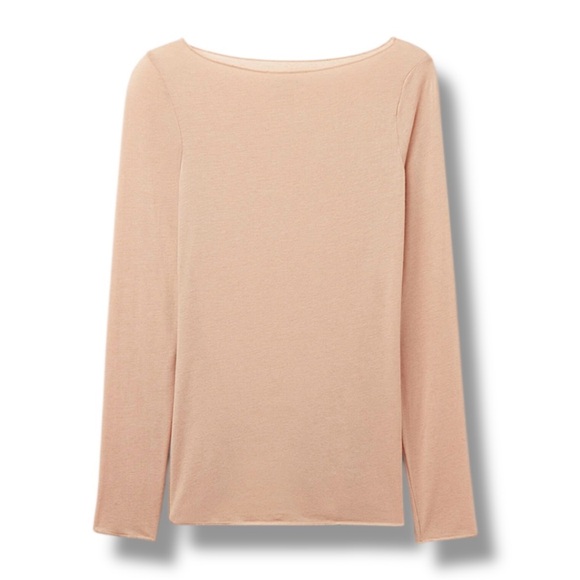 Intimissimi Boat Neck Modal Cashmere Ultralight Top- 044 Honey Soft Beige - Picture 1 of 2